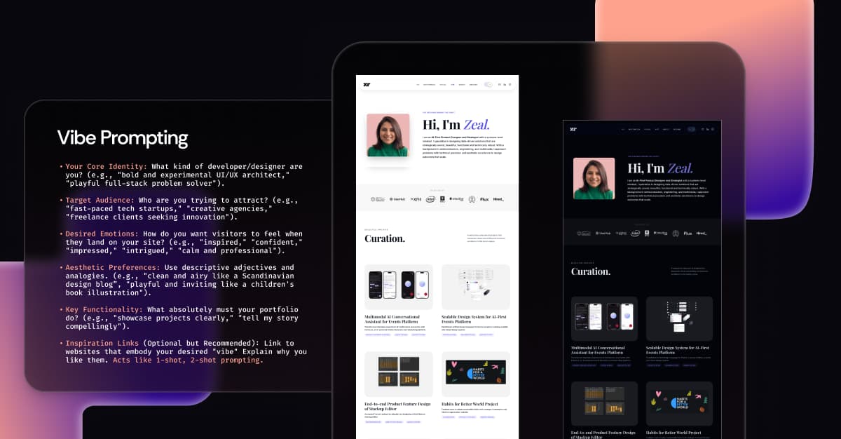 Vibe Coding Your Portfolio: From Concept to Code in 4 days