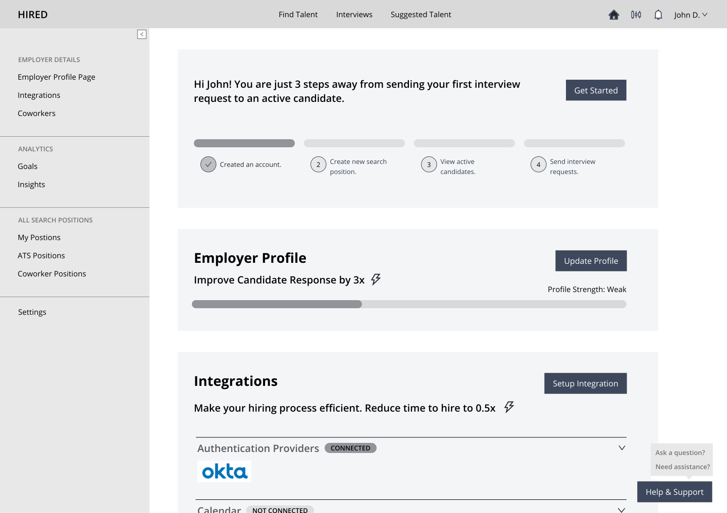 Dashboard Design Iteration 3